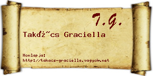 Takács Graciella névjegykártya