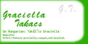 graciella takacs business card